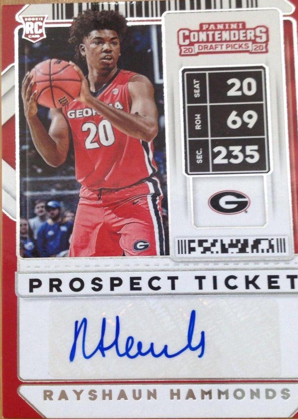 Rayshaun Hammonds [Ticket Stub Autograph] #110