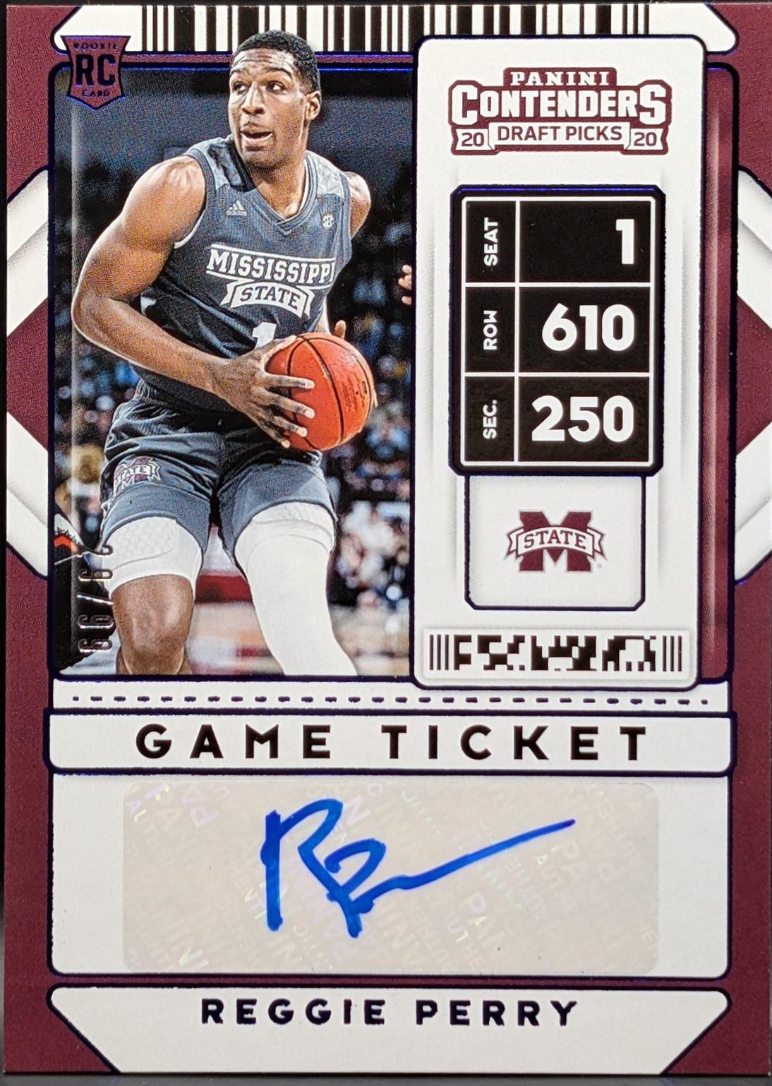 Reggie Perry [Blue Autograph] #82