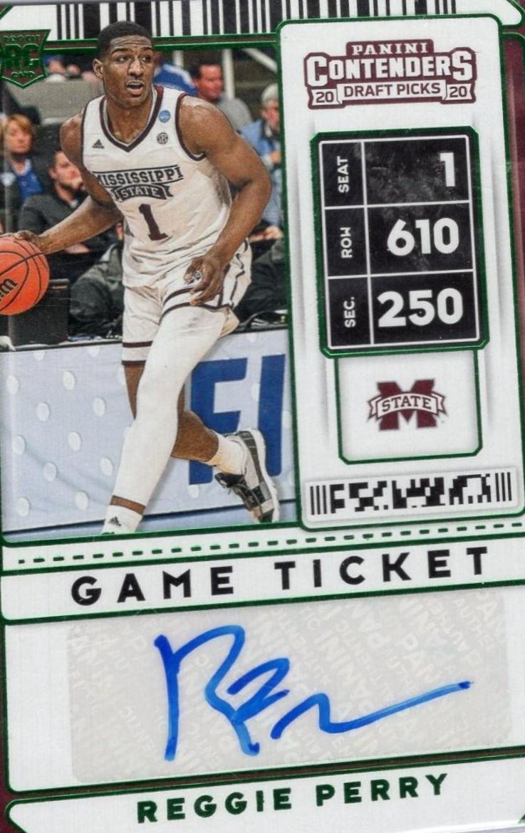 Reggie Perry [Green Autograph] #82V