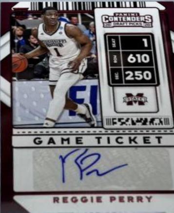 Reggie Perry [Tournament Autograph Ticket] #82V