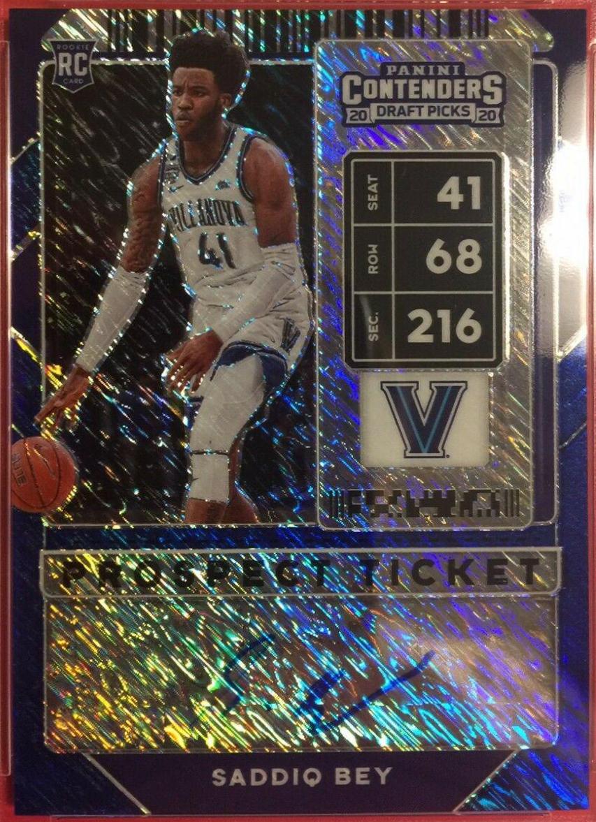 Saddiq Bey [Blue Shimmer Autograph] #78B