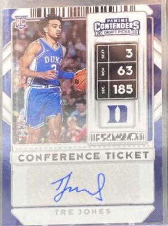 Tre Jones [Blue Autograph] #92V