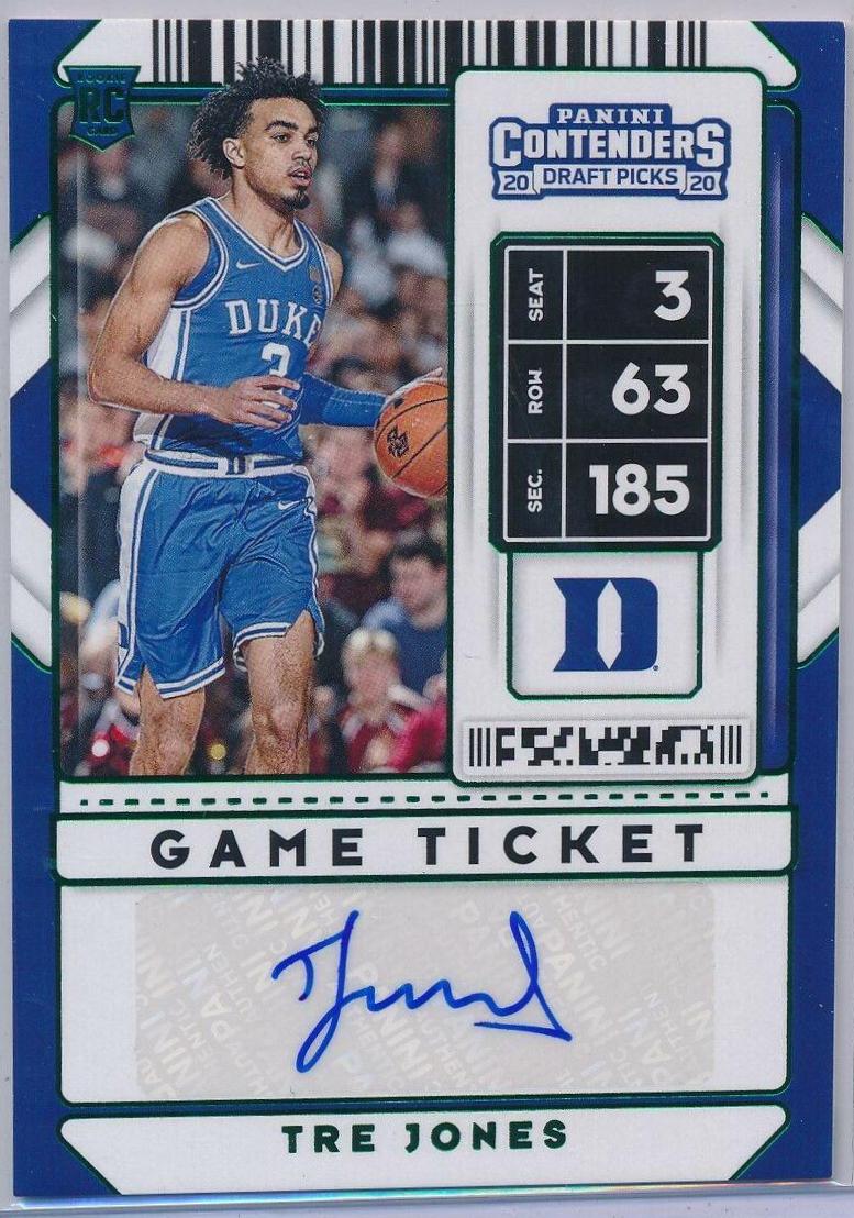 Tre Jones [Green Autograph] #92V