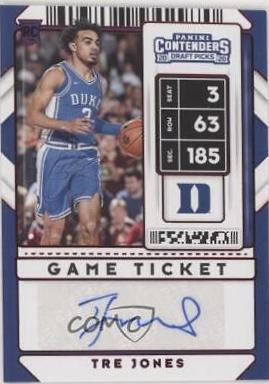 Tre Jones [Red Autograph] #92V