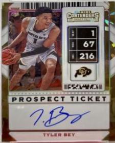 Tyler Bey [Cracked Ice Autograph Ticket] #71A