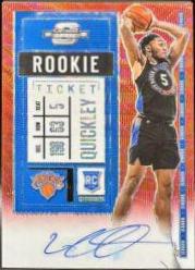 Immanuel Quickley [Autograph Red Wave] #129V