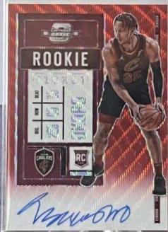 Isaac Okoro [Autograph Red Wave] #102V