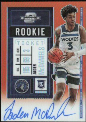 Jaden McDaniels [Autograph Orange] #101