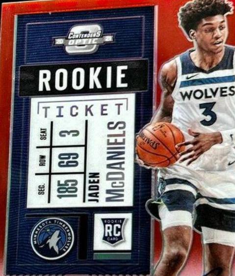 Jaden McDaniels [Autograph Red] #101
