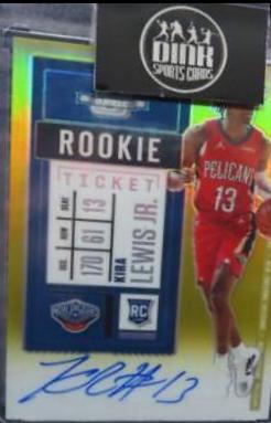 Kira Lewis Jr. [Autograph Gold] #121V