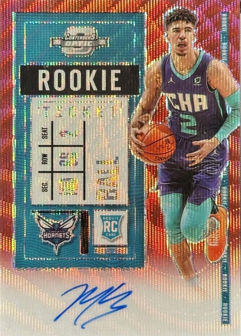 LaMelo Ball [Autograph Red Wave] #105V