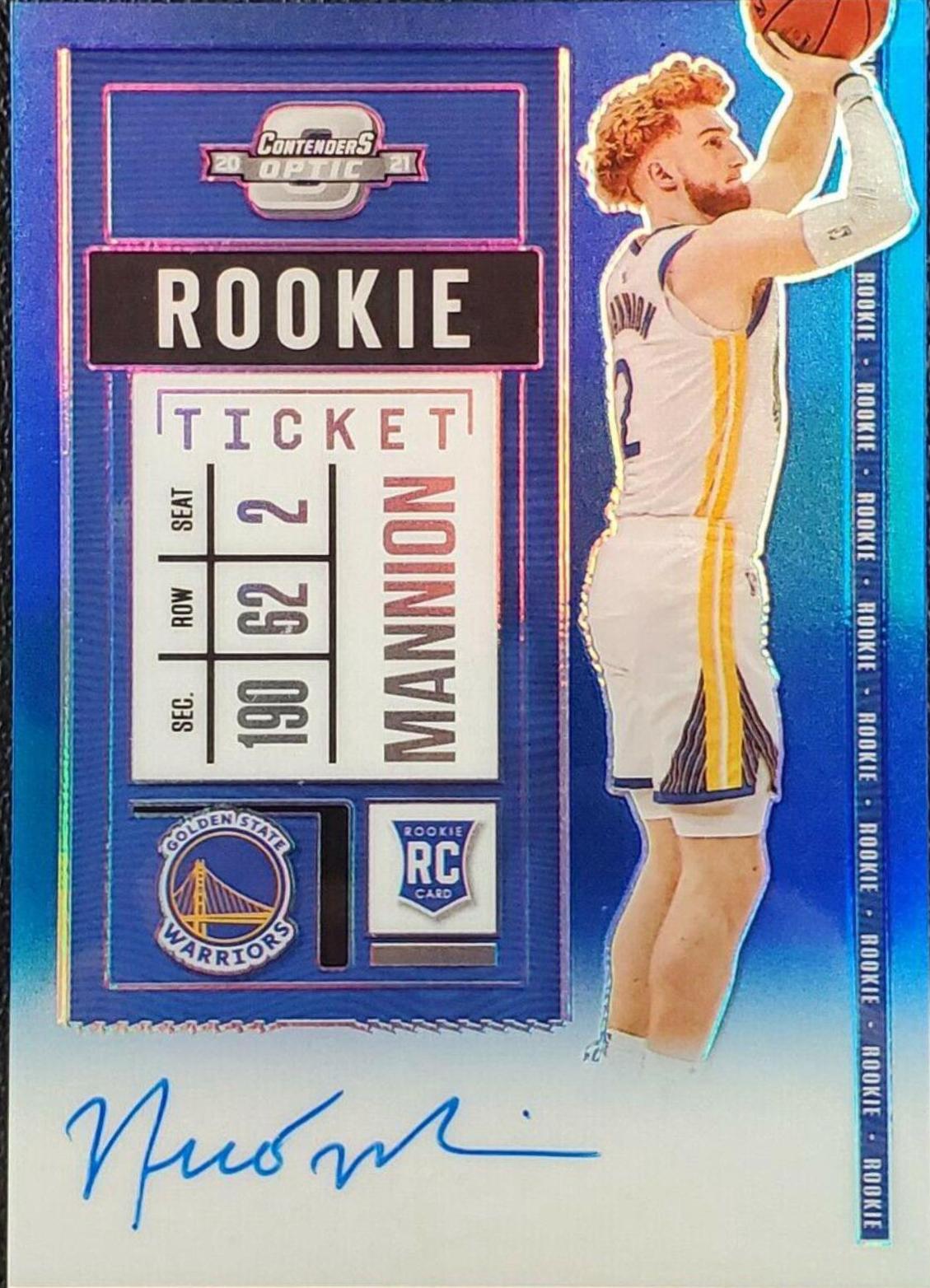 Nico Mannion [Autograph Blue] #107