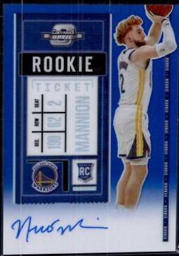 Nico Mannion [Autograph Blue] #107V