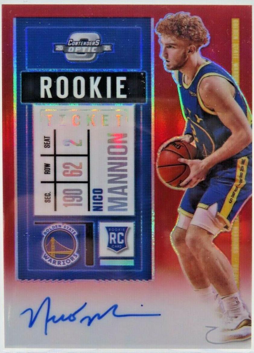 Nico Mannion [Autograph Red] #107