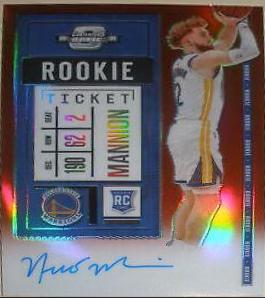 Nico Mannion [Autograph Red] #107V