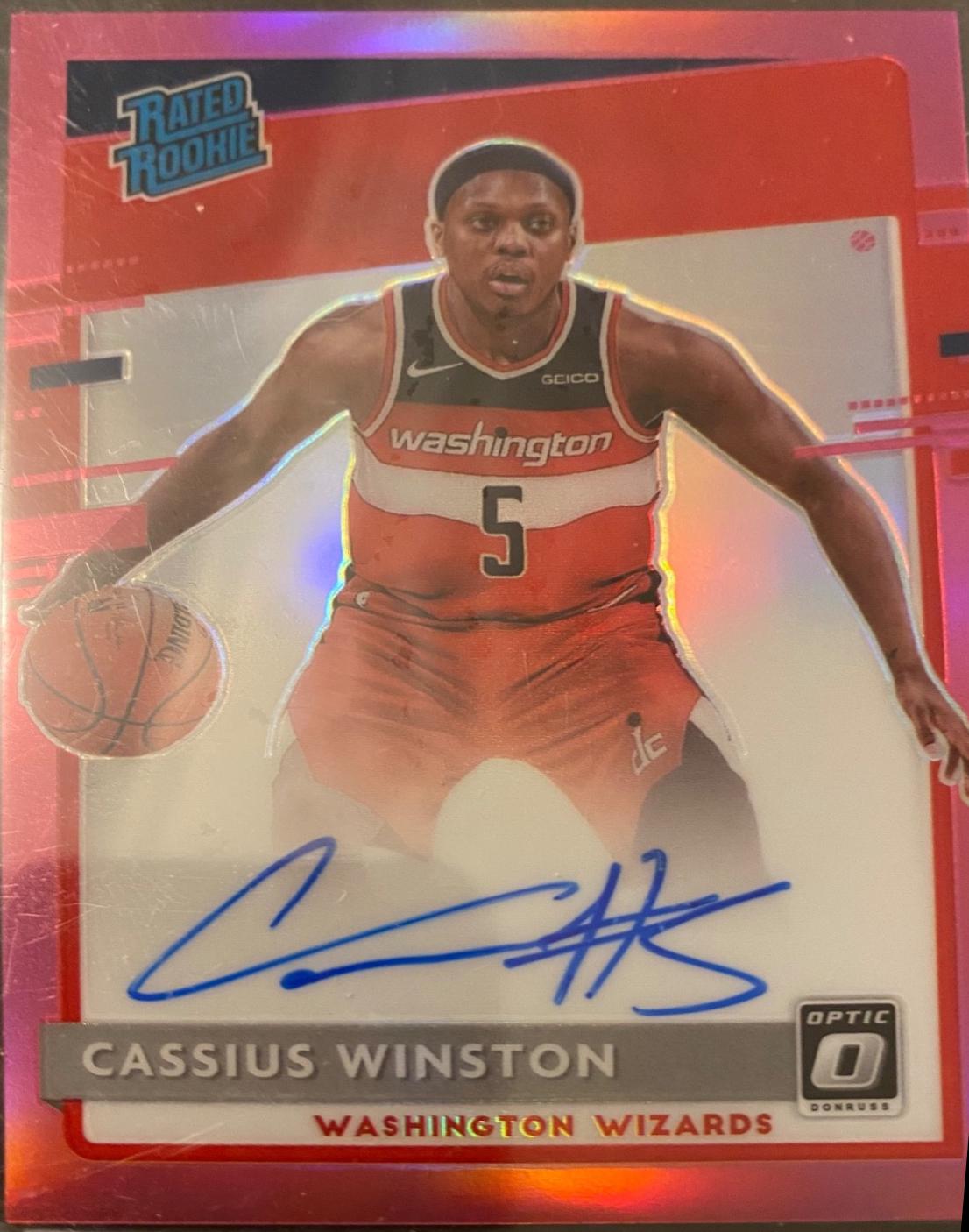 Cassius Winston [Autograph Pink] #198