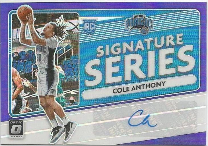 Cole Anthony [Autograph Purple] #165