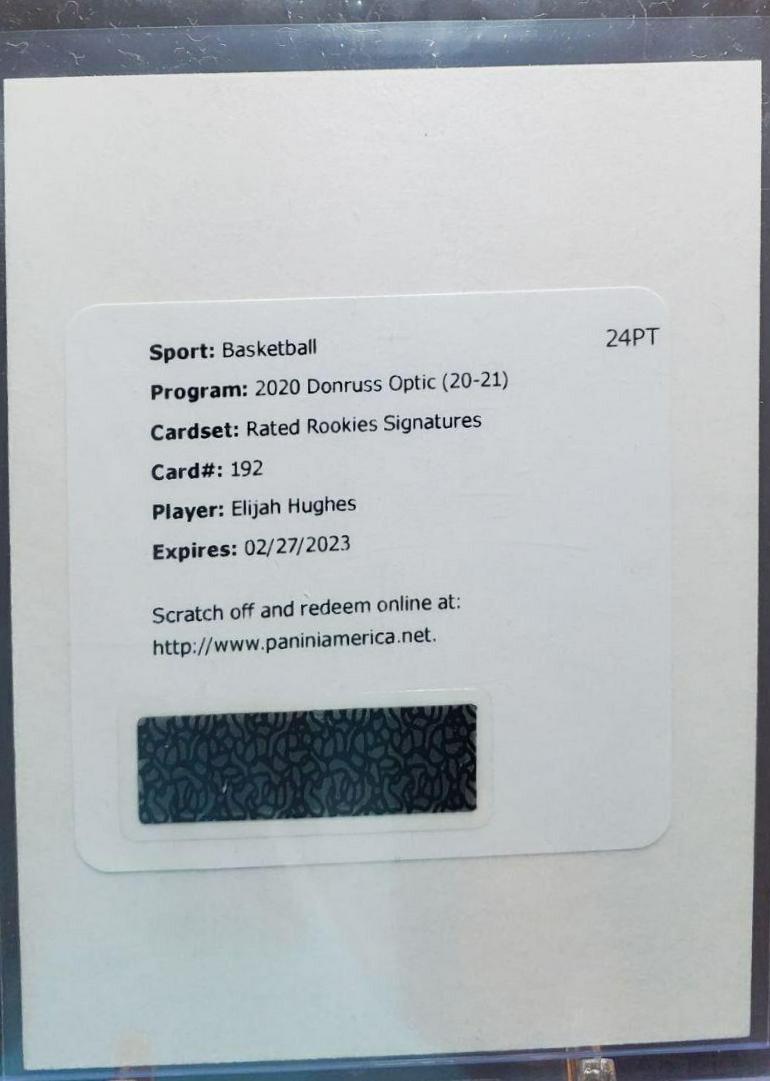 Elijah Hughes [Autograph] #192