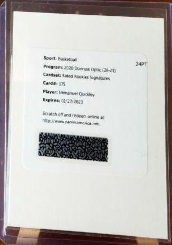 Immanuel Quickley [Autograph] #175