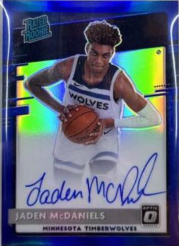 Jaden McDaniels [Autograph Blue] #178