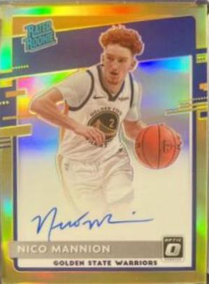 Nico Mannion [Autograph Gold] #190