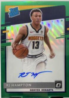 RJ Hampton [Autograph Green] #174