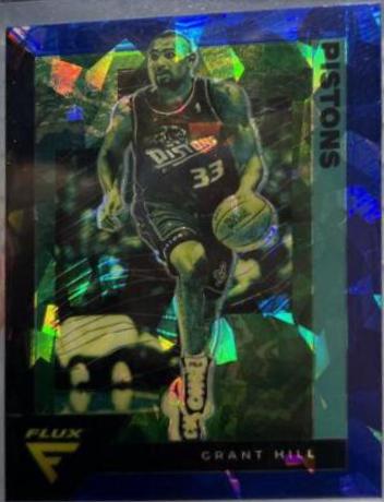 Grant Hill [Blue Cracked Ice] #199