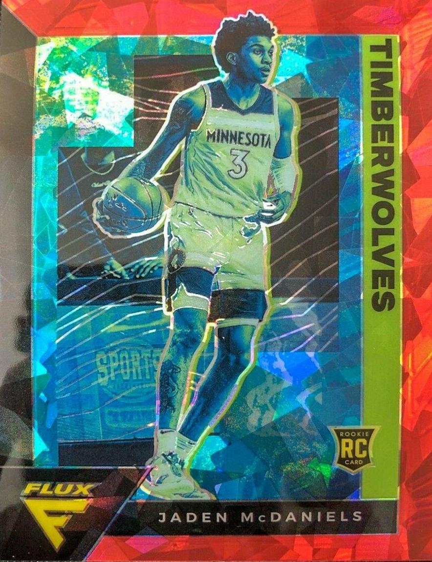 Jaden McDaniels [Red Cracked Ice] #232