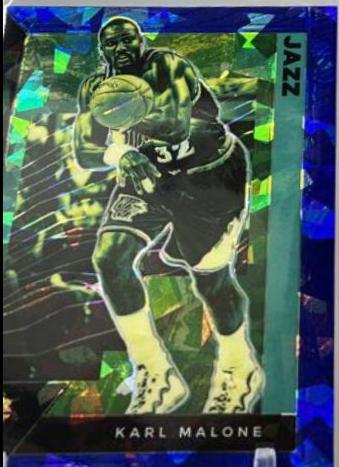 Karl Malone [Blue Cracked Ice] #188