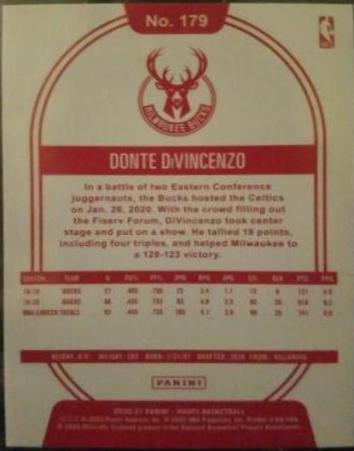 Donte DiVincenzo [Red Back] #179