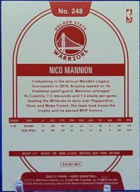 Nico Mannion [Red] #248