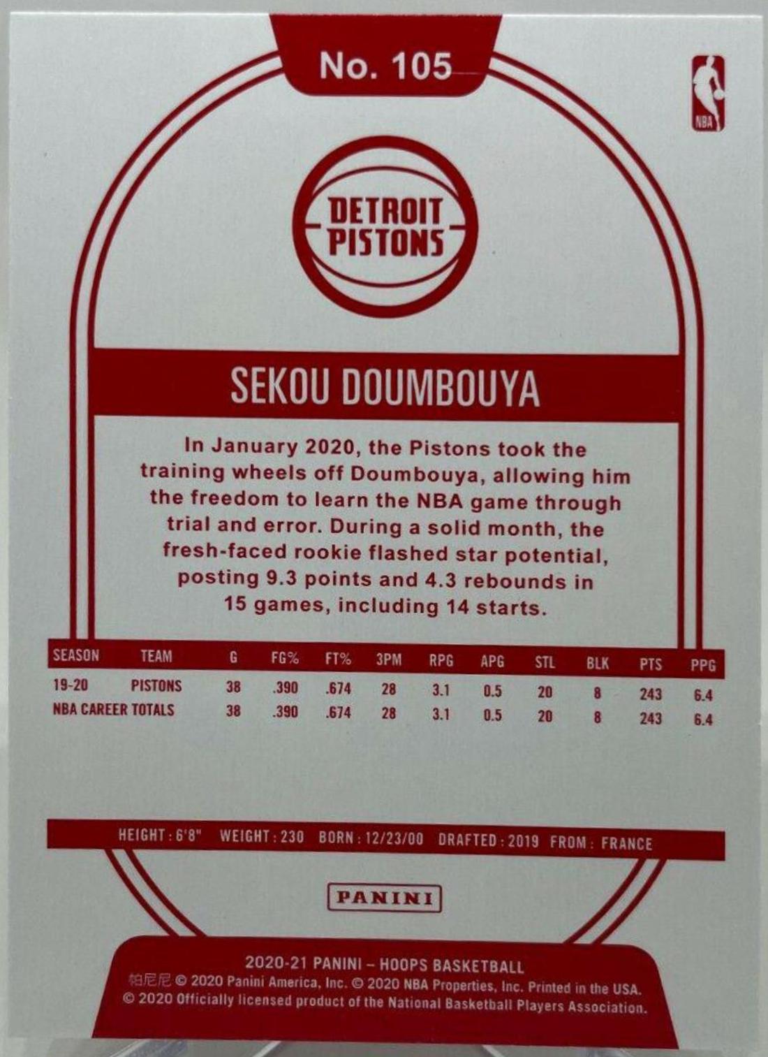 Sekou Doumbouya [Red] #105
