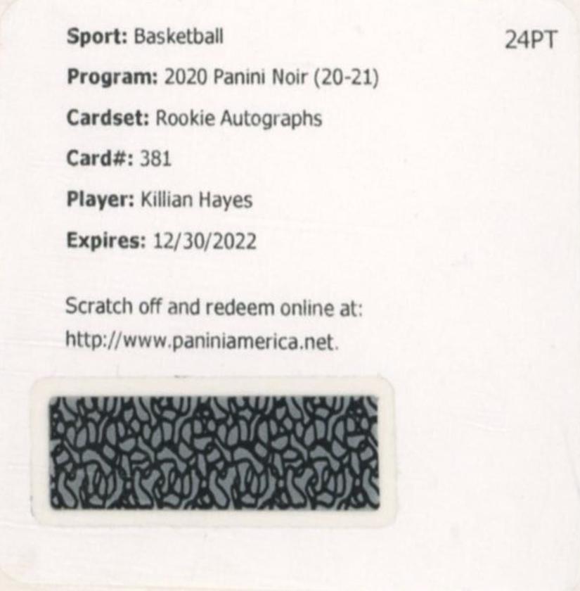 Killian Hayes [Autograph] #381