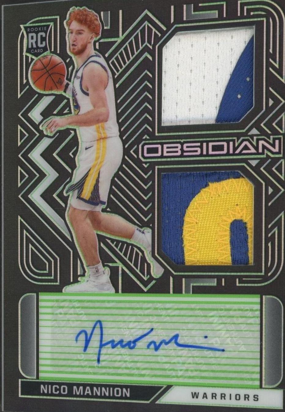 Nico Mannion [Jersey Autograph Green] #204