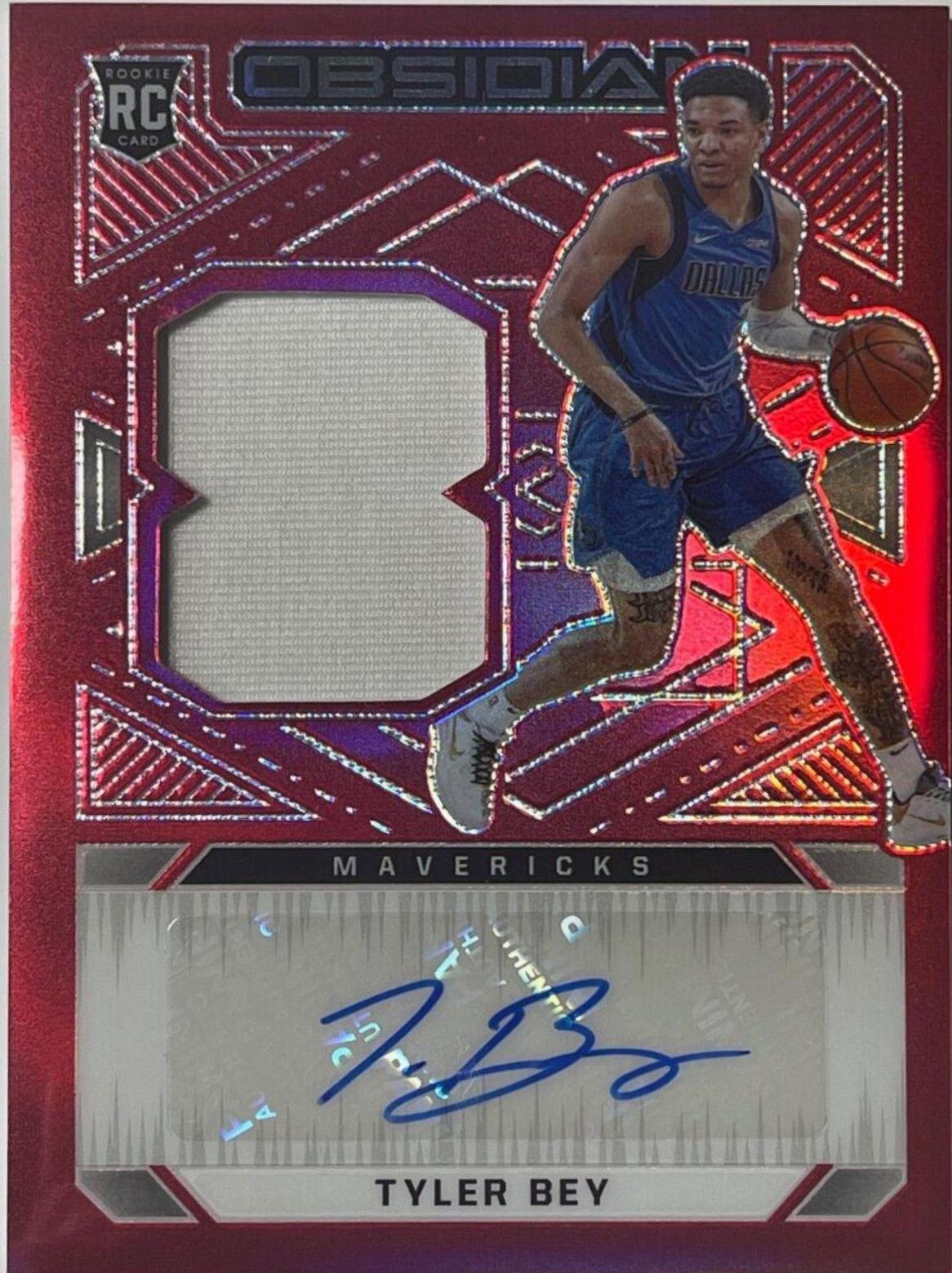 Tyler Bey [Jersey Autograph Red Flood] #206