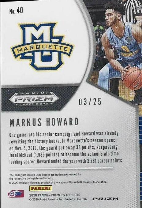 Markus Howard [Green Pulsar] #40