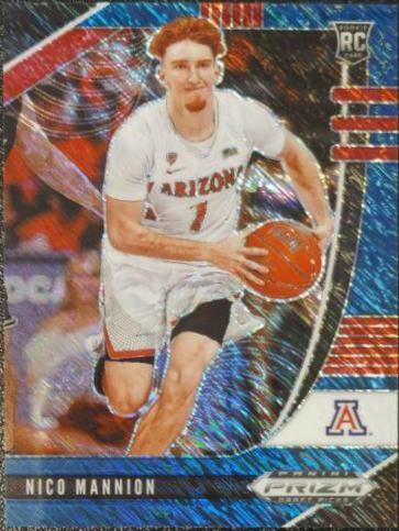 Nico Mannion [Blue Shimmer Prizm] #58