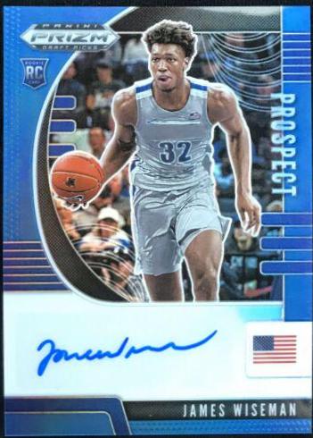 James Wiseman [Blue Prizm] #PA-JW