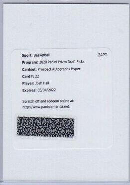 Josh Hall [Hyper Prizm] #PA-JH