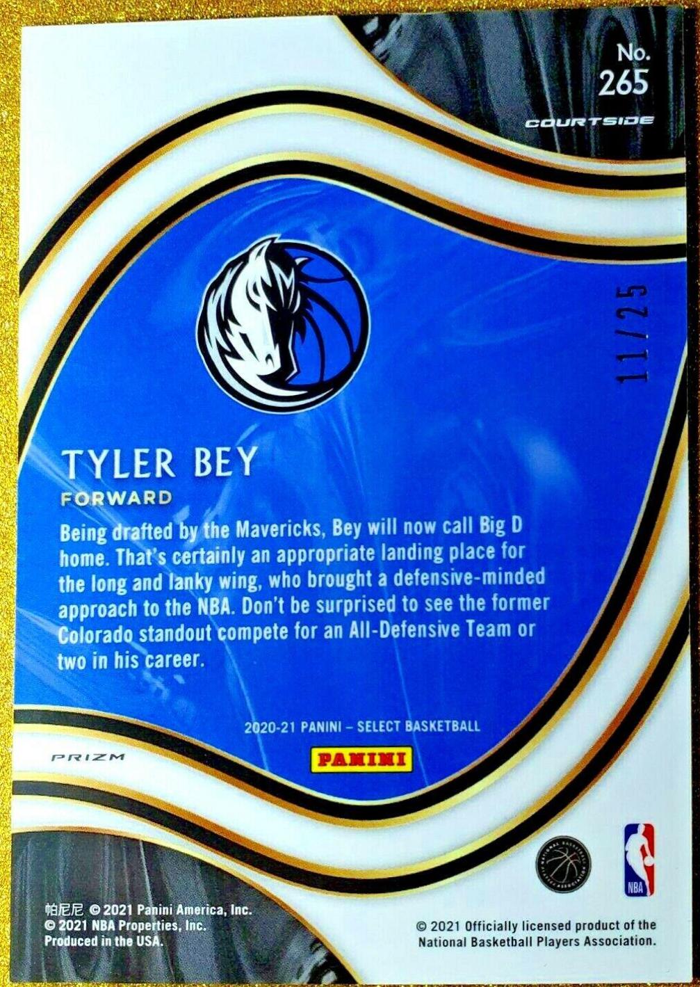 Tyler Bey [Blue Disco Prizm] #265