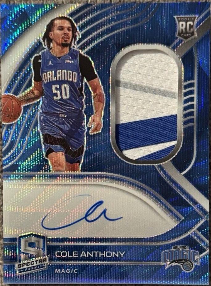 Cole Anthony [Jersey Autograph Blue Wave] #190