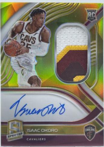 Isaac Okoro [Jersey Autograph Gold] #217