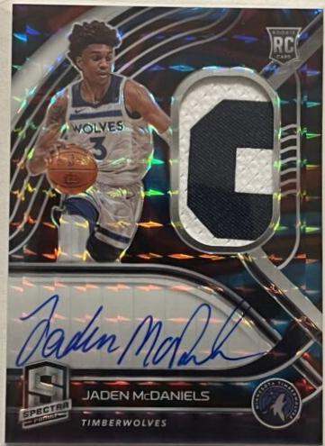 Jaden McDaniels [Jersey Autograph Interstellar] #179