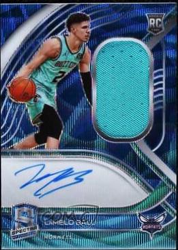 LaMelo Ball [Jersey Autograph Blue Wave] #215