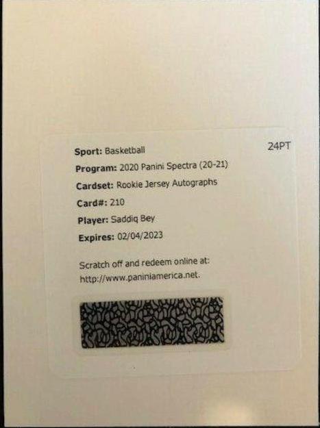 Saddiq Bey [Jersey Autograph] #210