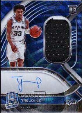 Tre Jones [Jersey Autograph Blue Wave] #205