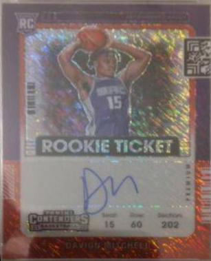Davion Mitchell [Autograph Red Shimmer] #109