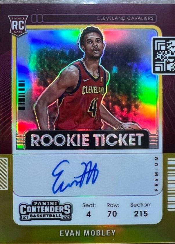 Evan Mobley [Variation Autograph Gold] #103