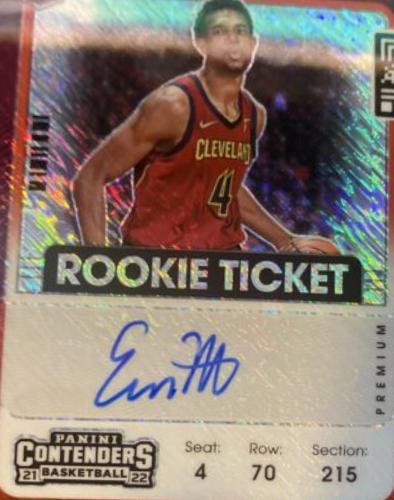 Evan Mobley [Variation Autograph Red Shimmer] #103