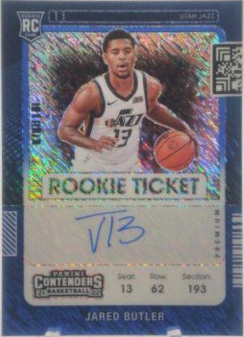 Jared Butler [Autograph Blue Shimmer] #134